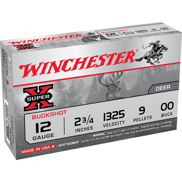 Winchester Super-X Buckshot Load 12 Gauge Shotshells