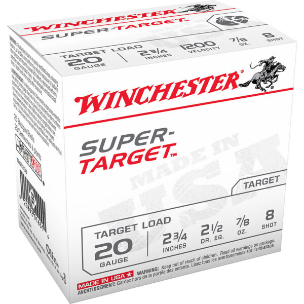 Winchester Target Load 20 Gauge 8 Shotshells