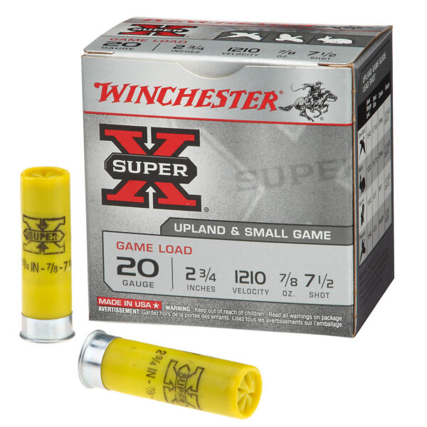 Winchester Super-X 20 Gauge Dove & Game Load 7.5 Shot Shotshells