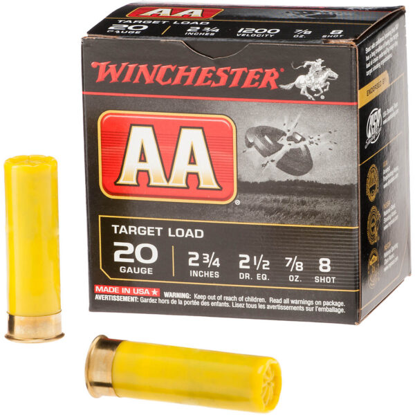 Winchester AA 20 Gauge 8 Shotshells