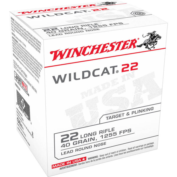 Winchester Wildcat .22 Long Rifle 40-Grain Rifle Ammunition