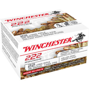 Winchester .22 Long Rifle 36-Grain Rimfire Rifle Ammunition