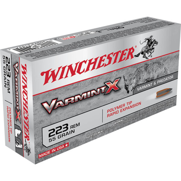 Winchester Varmint X .223 Remington 55-Grain Centerfire Rifle Ammunition