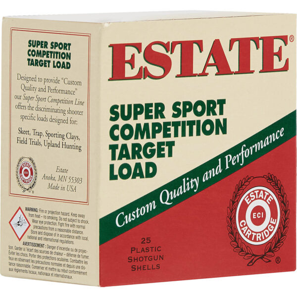 Estate Cartridge Super Sport Competition Target Load 12 Gauge Shotshells
