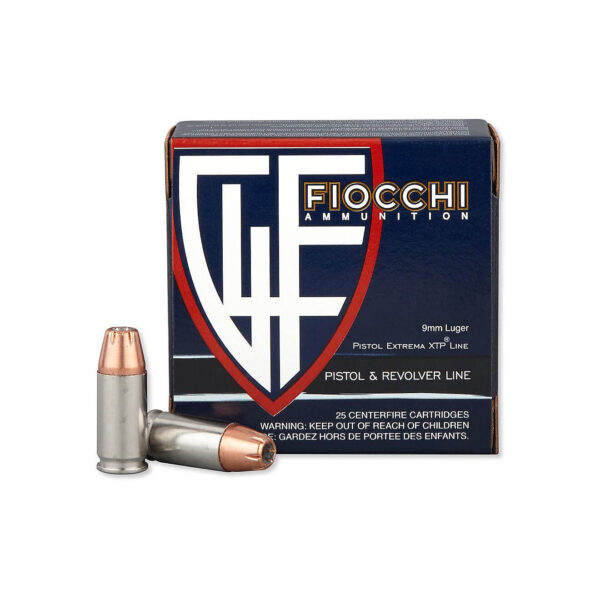 Fiocchi Extrema XTP Jacketed Hollow Point 9mm 115-Grain Centerfire Handgun Ammunition