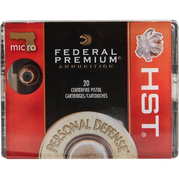 Federal Premium HST 9mm Luger Micro 150-Grain Pistol Ammunition