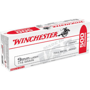 Winchester 9mm Luger 115-Grain FMJ Ammunition