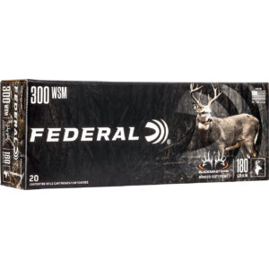 Federal Premium Buckmasters Bonded Soft Point .300 WSM 180-Grain Centerfire Rifle Ammunition