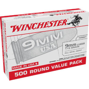 Winchester USA 9mm Luger 115-Grain Handgun Ammunition