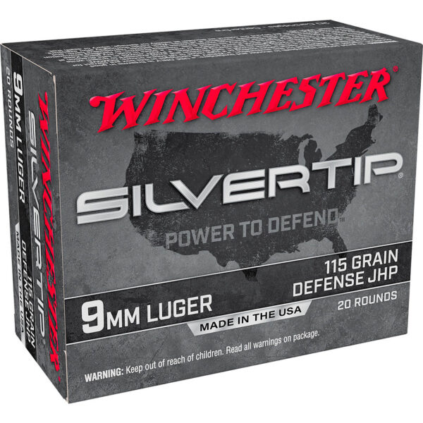 Winchester Silvertip 9mm Luger 115-Grain Pistol Ammunition