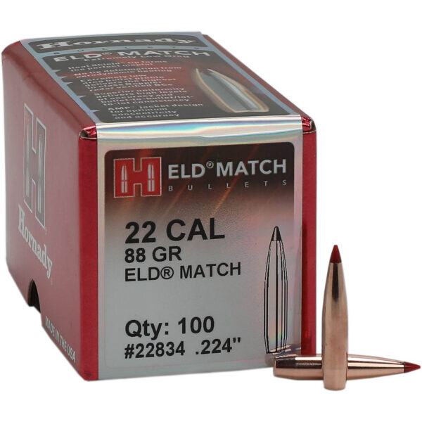 Hornady ELD Match .22 Caliber 88-Grain Rifle Ammunition
