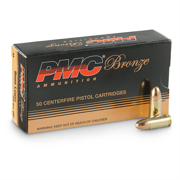 PMC Bronze 9mm Luger 115-Grain Pistol Ammunition