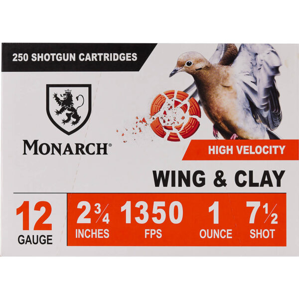 Monarch Wing & Clay 12 Gauge 1 oz Shotshells