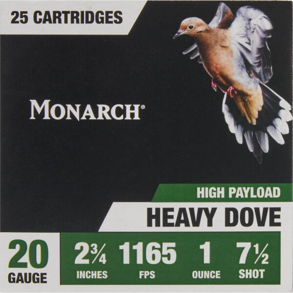 Monarch Heavy Dove Loads 20 Gauge Shotshells