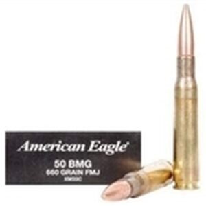 Federal 50 BMG XM33C 660 Grain Full Metal Jacket CASE 100 rounds